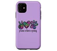 Peace Love Paws Graphic For Women Dog Mom and Animal Lover Carcasa para iPhone 11