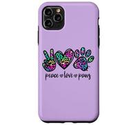 Peace Love Paws Graphic For Women Dog Mom and Animal Lover Carcasa para iPhone 11 Pro MAX