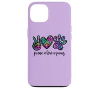 Peace Love Paws Graphic For Women Dog Mom and Animal Lover Carcasa para iPhone 13