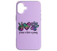 Peace Love Paws Graphic For Women Dog Mom and Animal Lover Carcasa para iPhone 16 Plus