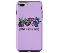 Peace Love Paws Graphic For Women Dog Mom and Animal Lover Carcasa para iPhone 7 Plus/8 Plus