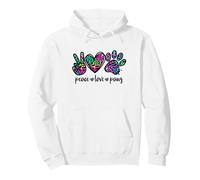 Peace Love Paws Graphic For Women Dog Mom and Animal Lover Sudadera con Capucha