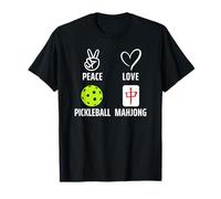 Peace Love Pickleball and Mahjong Camiseta