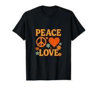 Peace Love, Retro, Vintage, Hippie Camiseta