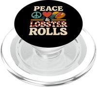 Peace Love Rollos de Langosta Bar Harbor Mariscos PopSockets PopGrip para MagSafe