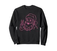 Peace Love Santa Claus Fun Christmas Spirit Sudadera