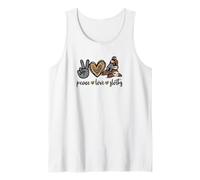 Peace Love Sloths Graphic For Women and Girls Cute Sloth Mom Camiseta sin Mangas