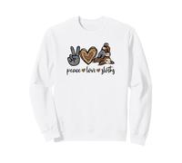 Peace Love Sloths Graphic For Women and Girls Cute Sloth Mom Sudadera