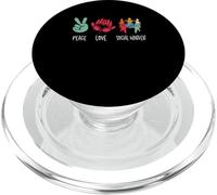 Peace Love Social Work Social Worker Job Pride PopSockets PopGrip para MagSafe