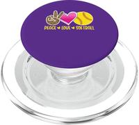 Peace Love Softball For Teen Girls | Peace Love Play PopSockets PopGrip para MagSafe