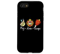 Peace Love Tacos al Pastor Trompo Mexican Food Lovers Mexico Carcasa para iPhone SE (2020) / 7/8