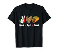 Peace Love Tacos - Taco Lover Comida Mexicana Cinco de Mayo Camiseta