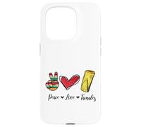 Peace Love Tamales, Mexican Gifts Souvenir Mexico Reminder Carcasa para iPhone 15 Pro