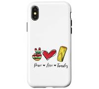 Peace Love Tamales, Mexican Gifts Souvenir Mexico Reminder Carcasa para iPhone X/XS