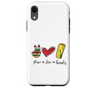 Peace Love Tamales, Mexican Gifts Souvenir Mexico Reminder Carcasa para iPhone XR