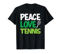 Peace Love Tenis Jugador de Tenis Vibes Camiseta
