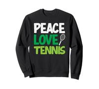 Peace Love Tenis Jugador de Tenis Vibes Sudadera