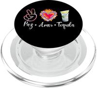 Peace Love Tequila - Souvenir Tee Fiesta Vacation Party PopSockets PopGrip para MagSafe