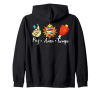 Peace Love Trompo Al Pastor Carnita Asada Funny Mexican Sudadera con Capucha