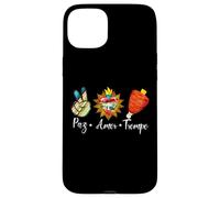 Peace Love Trompo Tacos al Pastor Mexican Food Carcasa para iPhone 15 Plus