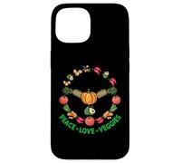 Peace love Veggies Microgreens hace que todo sea mejor Carcasa para iPhone 15