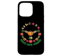 Peace love Veggies Microgreens hace que todo sea mejor Carcasa para iPhone 15 Pro Max