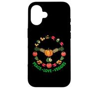 Peace love Veggies Microgreens hace que todo sea mejor Carcasa para iPhone 16