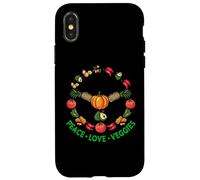 Peace love Veggies Microgreens hace que todo sea mejor Carcasa para iPhone X/XS