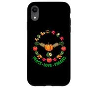 Peace love Veggies Microgreens hace que todo sea mejor Carcasa para iPhone XR