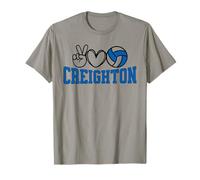 Peace Love Volleyball - Creighton Women Teen Girls Tween Camiseta
