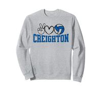 Peace Love Volleyball - Creighton Women Teen Girls Tween Sudadera