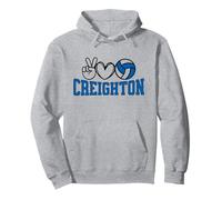 Peace Love Volleyball - Creighton Women Teen Girls Tween Sudadera con Capucha