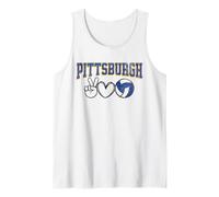 Peace Love Volleyball - Pittsburgh Women Teen Girls Tween Camiseta sin Mangas