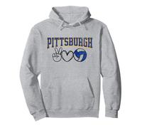 Peace Love Volleyball - Pittsburgh Women Teen Girls Tween Sudadera con Capucha