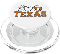 Peace Love Volleyball - Texas Women Teen Girls Tween Players PopSockets PopGrip para MagSafe