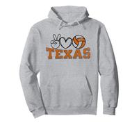 Peace Love Volleyball - Texas Women Teen Girls Tween Players Sudadera con Capucha