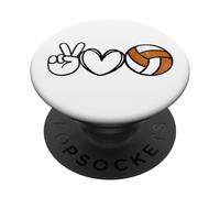 Peace Love Volleyball - Texas Women Teen Girls Tween PopSockets PopGrip Adhesivo