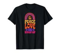Peace Love y el Rap de Detroit Bohemian Rainbow Camiseta