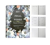 Peace of Mind Planner, Beneficiary Organizer, Guided Journal Notebook, Final Wishes & Legacy Prep, for Funeral Planning, Personal Belongings, Estate, Business Affairs