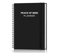 Peace of Mind Planner - Organizador de arreglos finales para beneficiarios, preparación de testamentos, últimos deseos y planificación funeraria, 5.8 x 8.5 pulgadas, color negro