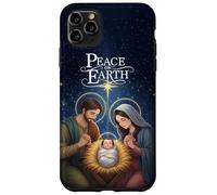 Peace on Earth Elegant Nativity Christmas Art Carcasa para iPhone 11 Pro MAX