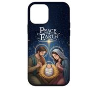 Peace on Earth Elegant Nativity Christmas Art Carcasa para iPhone 12 Mini