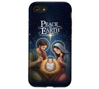 Peace on Earth Elegant Nativity Christmas Art Carcasa para iPhone SE (2020) / 7/8