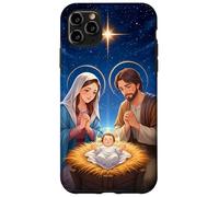 Peace on Earth Modern Anime Nativity Scene Art Carcasa para iPhone 11 Pro MAX