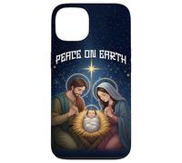 Peace on Earth Modern Anime Nativity Scene Art Carcasa para iPhone 13