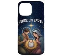 Peace on Earth Modern Anime Nativity Scene Art Carcasa para iPhone 13 Pro MAX