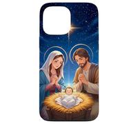 Peace on Earth Modern Anime Nativity Scene Art Carcasa para iPhone 13 Pro MAX