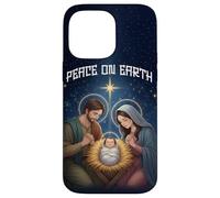 Peace on Earth Modern Anime Nativity Scene Art Carcasa para iPhone 14 Pro MAX