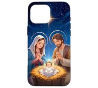 Peace on Earth Modern Anime Nativity Scene Art Carcasa para iPhone 16 Pro MAX