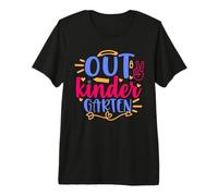 Peace out Kindergarten Funny Back To School Kids Camiseta Premium